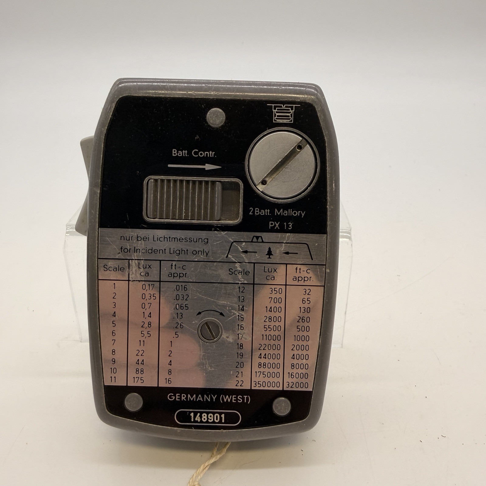Gossen Lunasix Exposure Light Meter Camera West Germany WORKING + Case