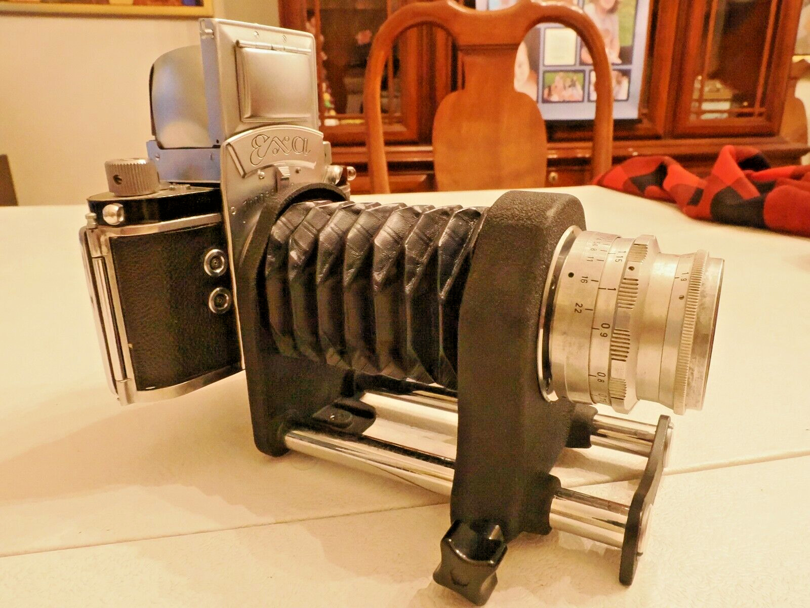 Ihagee Exakta Mount Macro Photography Rail Bellows, excellent working condition