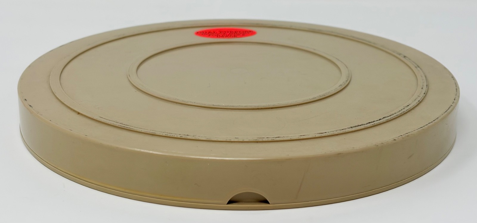 Vintage Dual 8mm Super 8mm Film Reel 400 Ft w/ Adapter Hub & Case 7 Inch Spool