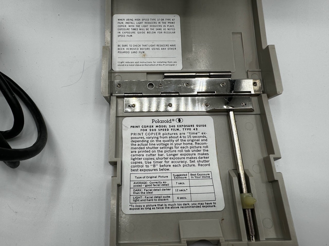 Polaroid Print Copier 240 for Land Cameras with original box and manual