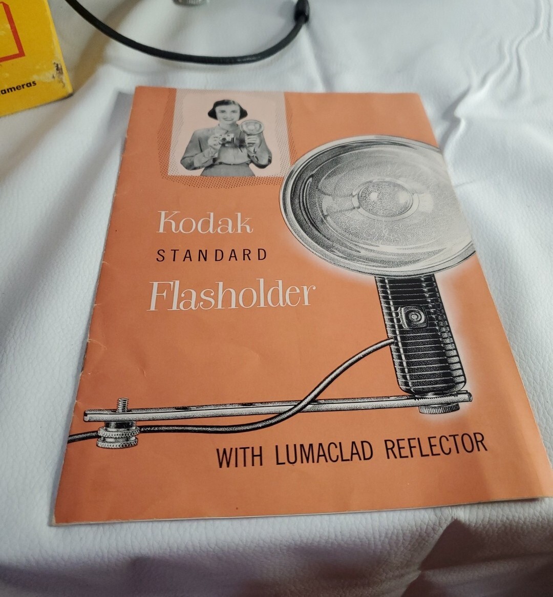 Vintage Kodak B-C Standard Flashholder in Box with Instructions and Bracket