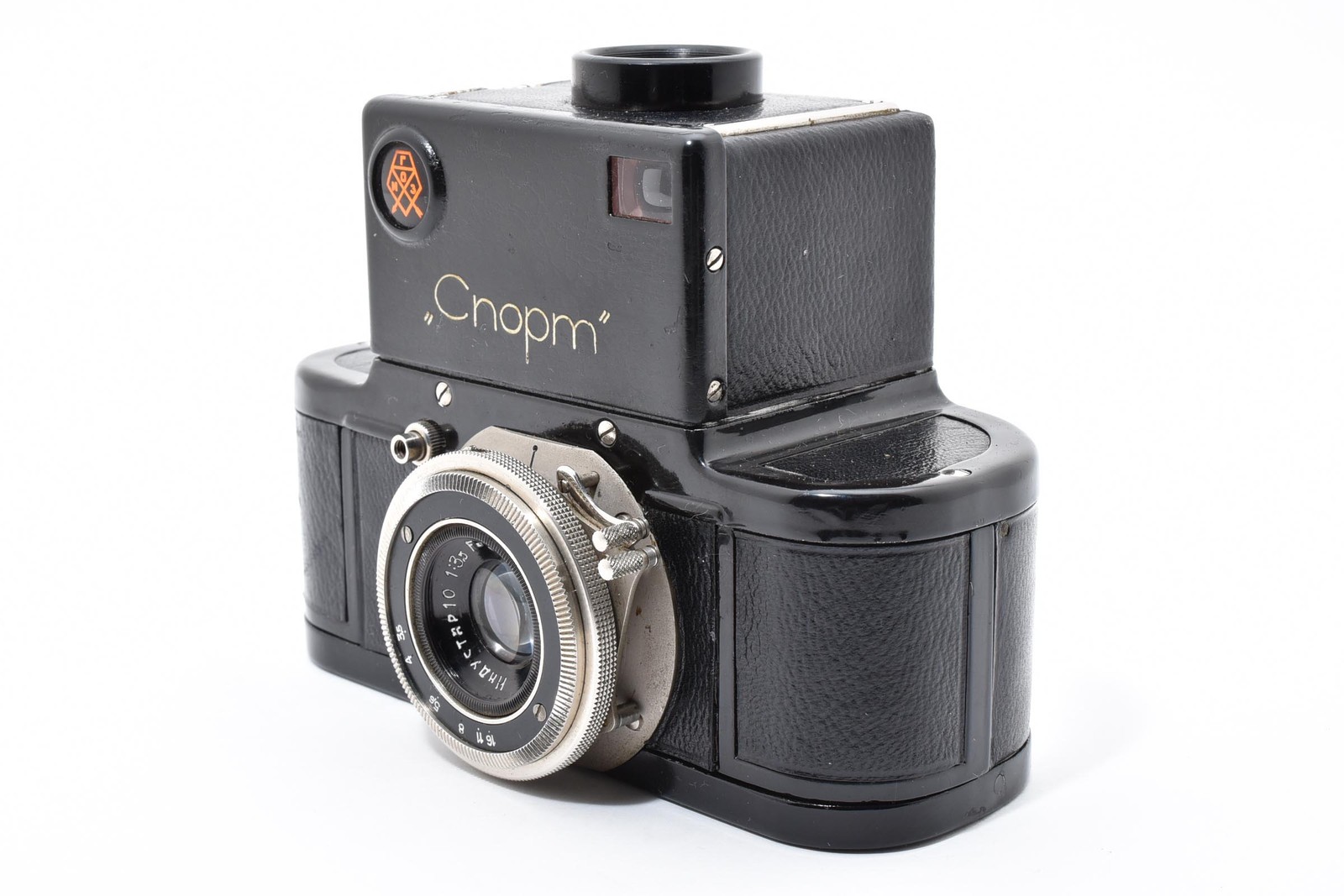 [Near MINT] Gomz Sport Cnopm Camera 3.5 5cm Lens + Leather Case From JAPAN