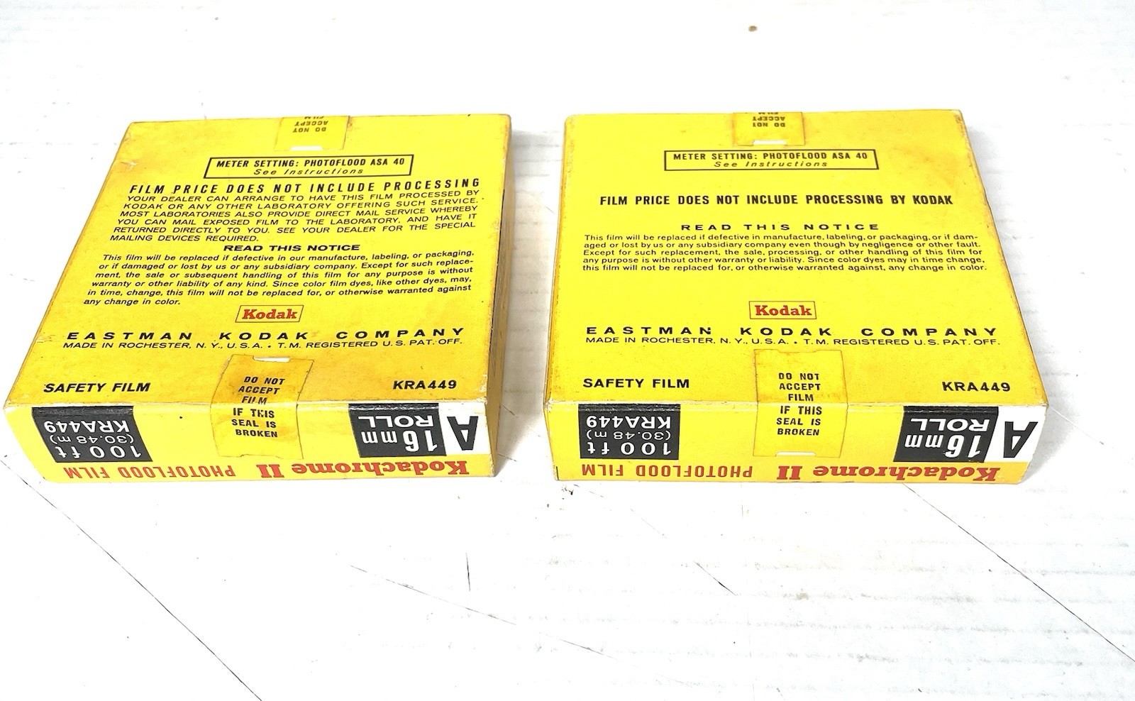 VINTAGE 5 LOT EXPIRED SEALED KODACHROME II MOVIE FILM 50ft 1972, 100ft 1965-66