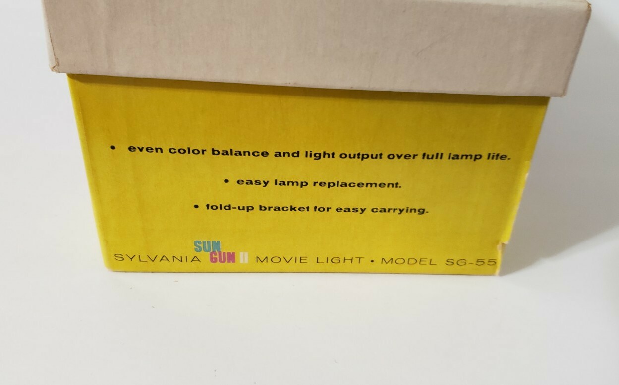 Vintage Sylvania Sun Gun II Movie Light Model SG-55 Original Box Works