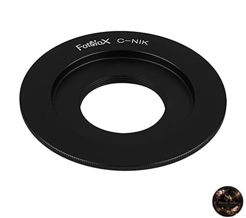 Fotodiox Lens Mount Adapter for C-mount CCTV/Cine Lenses and Nikon F-mount