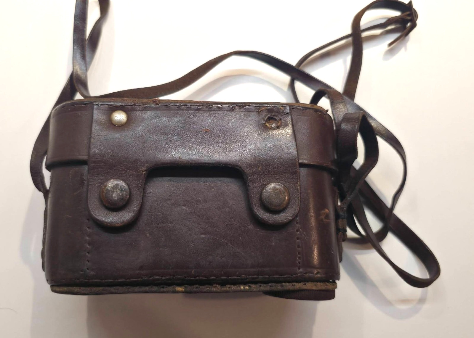 VINTAGE LEICA III LEATHER TWO PIECE CAMERA CASE w/ STRAP #4