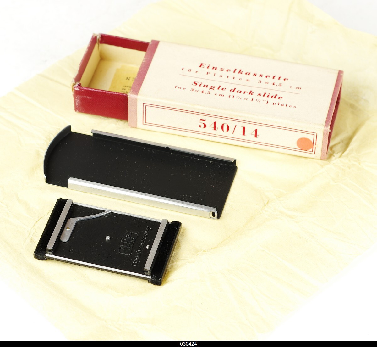 Zeiss Ikon 540/14 Single Dark Slide For 3×4.5cm Plate Mint Box Contax