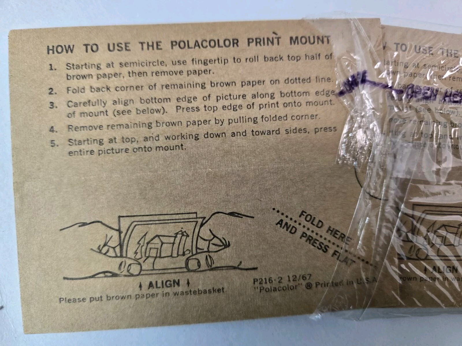 LOT Polaroid Polacolor Print Mounts Kit w/ Color Print Mounter #586