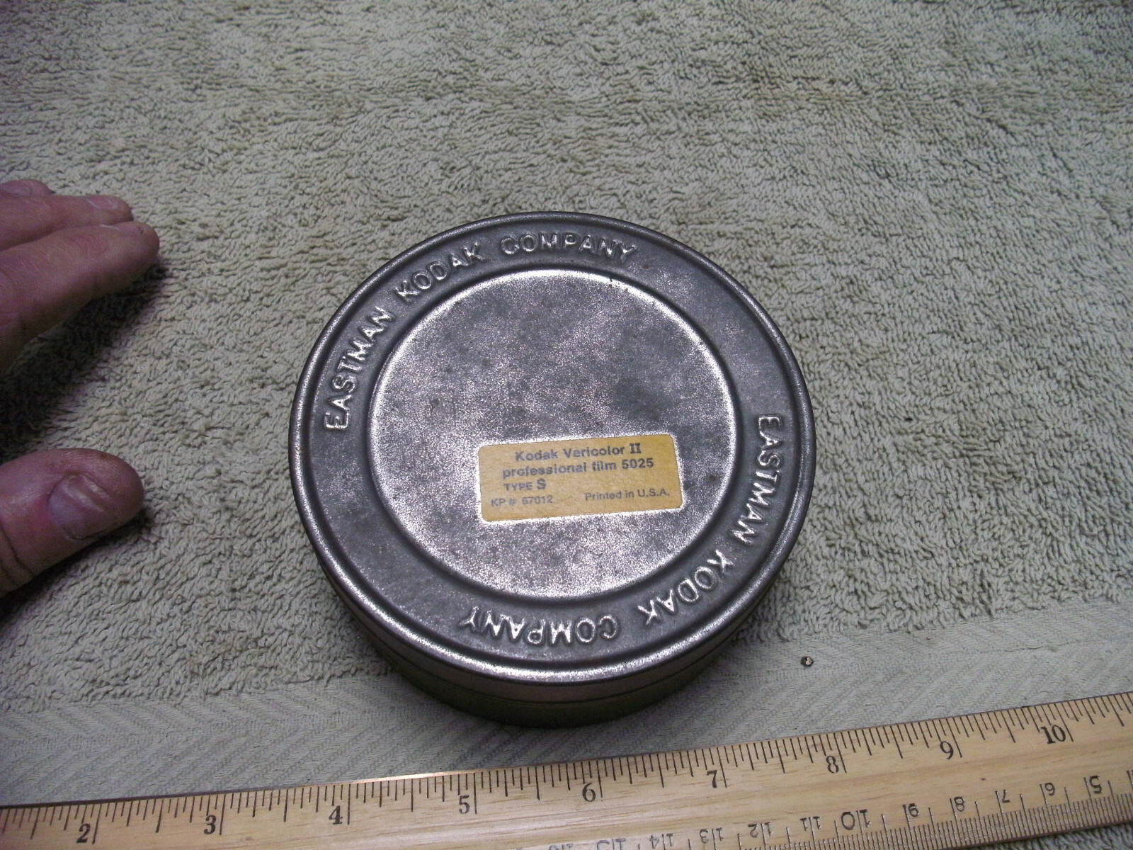 Vintage Eastman Kodak Co. Vericolor II Professional Film 5025 Type S Empty Tin