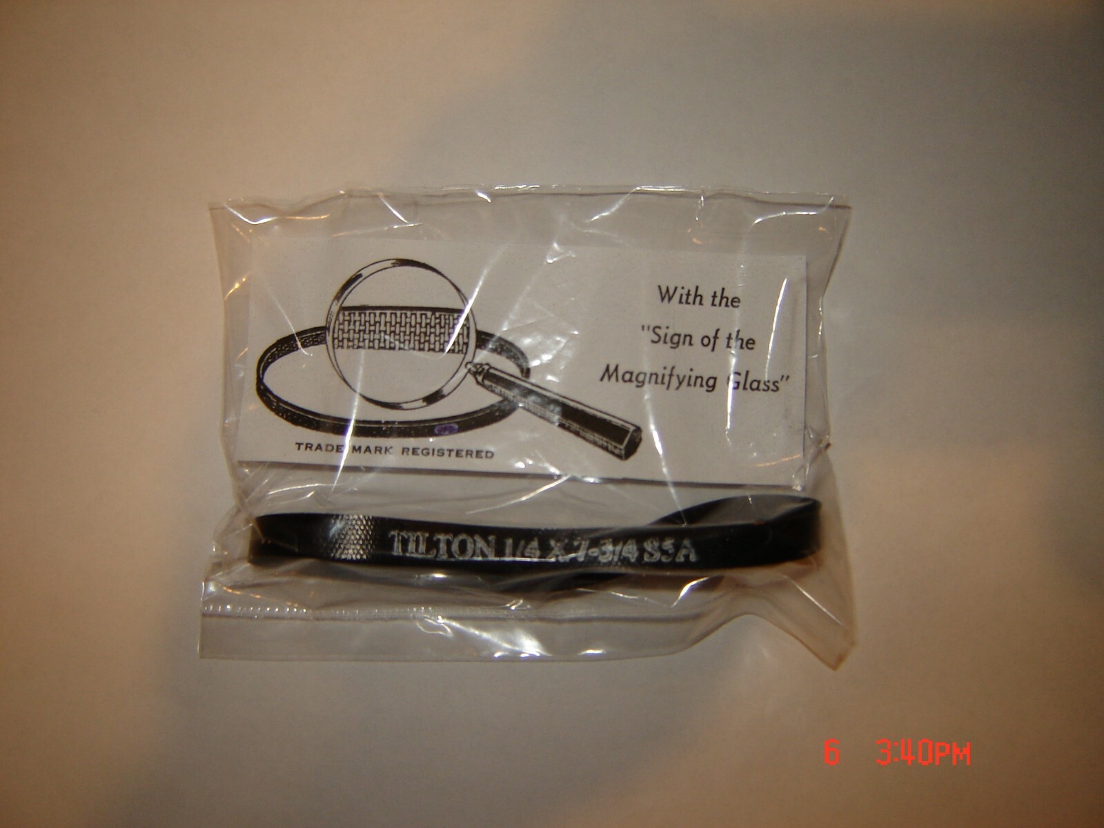 Sears 9240 Cartridge Projector Belt Tilton Belt S5A 1/4 X 7-3/4 Motor Drive Belt