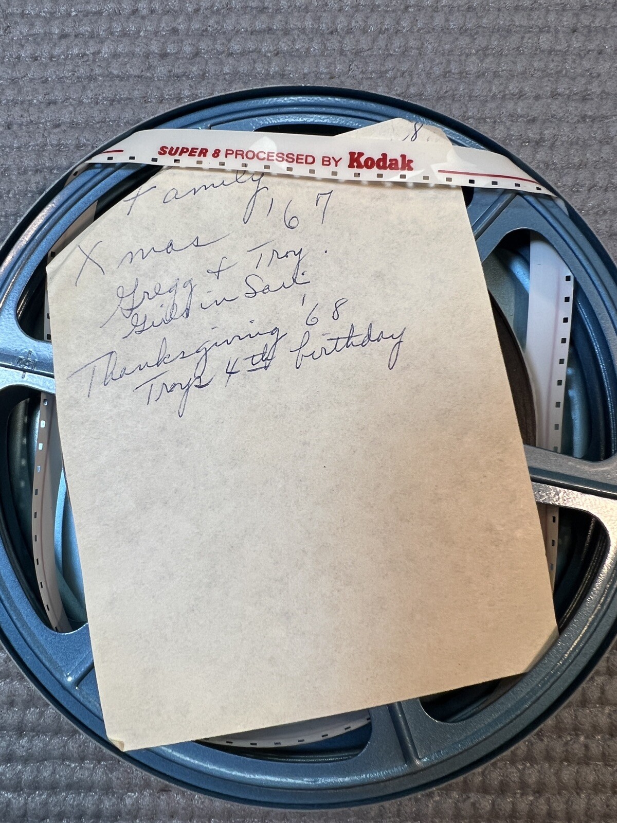 Smith-Victor 8mm Film Reel Carrying Case w 6 reels & 4 w movies from 1960s!