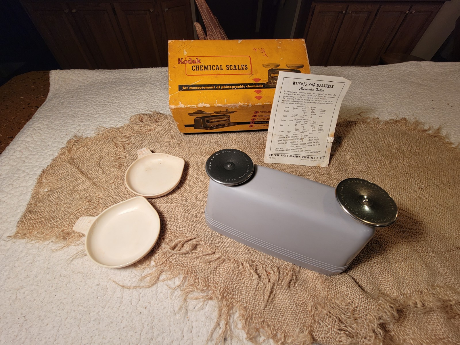 Vintage KODAK Chemical Scales USA made