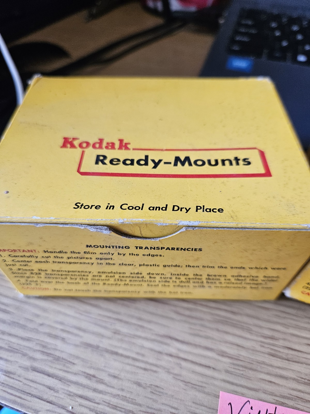 Vintage Kodak Ready Mounts Box Only 2 For 20 Great Shape