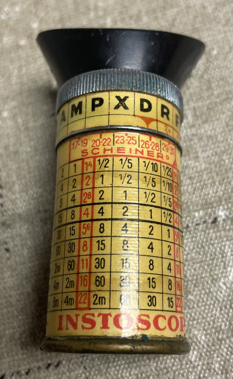 VTG DREM INSTOSCOPE SCHEINER Extinction Meter with Leather Case Made In Austria