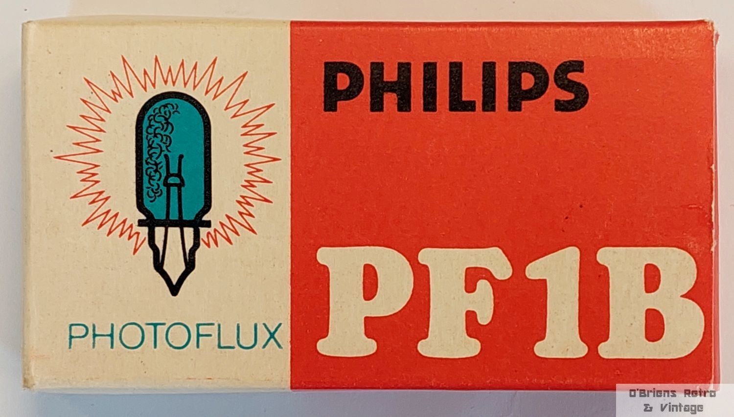 Philips Photoflux PF1B Flashbulbs – Complete Box – Photo Bulbs w/instructions