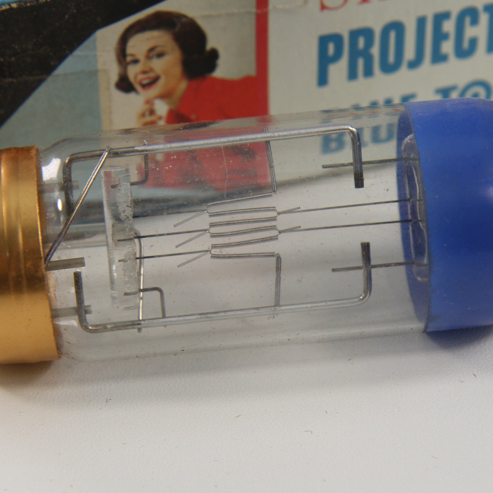 Vintage Slyvania DAK Blue Top & Kondo CLS Projector Lamps