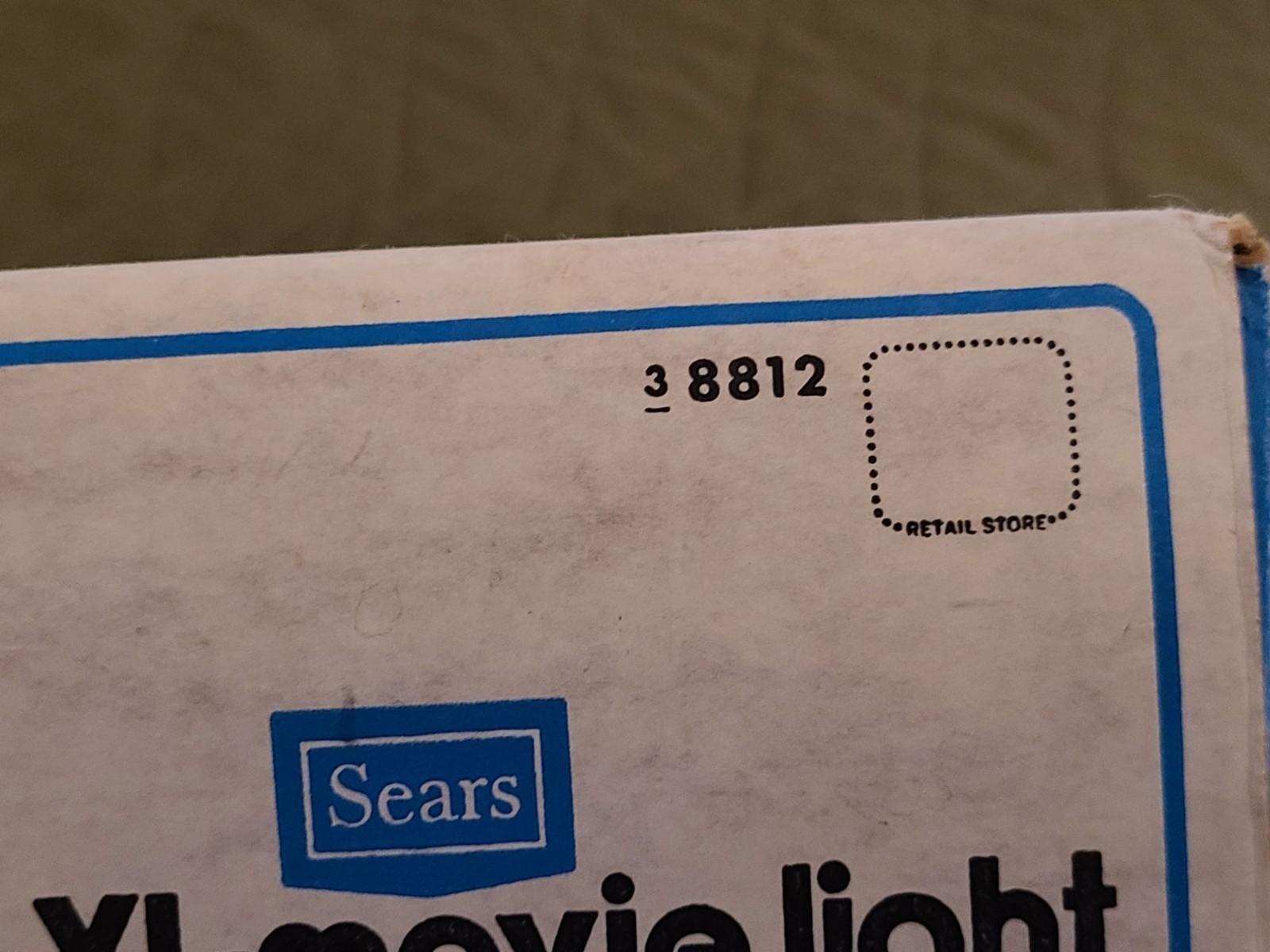 Vintage Sears XL-Movie Light Model 38812 with Original Box NEW FREE SHIPPING!!!