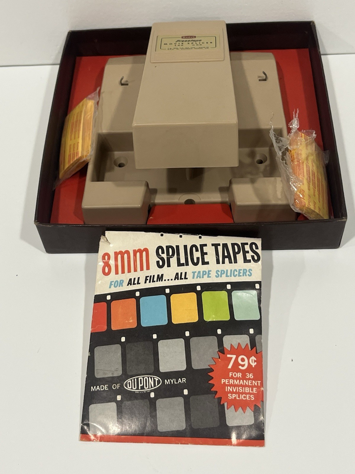 Kodak Presstape Movie Splicer 8mm And 16mm Original Box No 64 Vintage USA Made