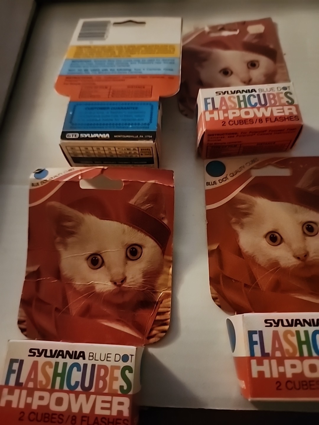 Vintage Sylvania Flashcubes Blue Dot 2cubes Per Box Lot Of 4 Boxes