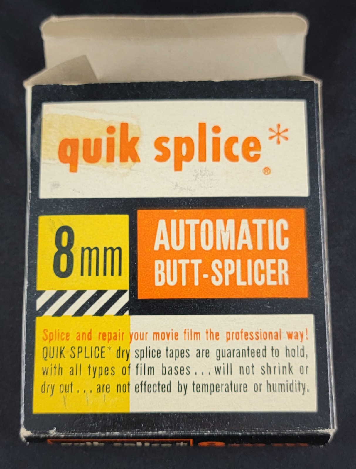 Vintage Hudson Photographic Quik Splice 8mm Automatic Butt Splicer Untested Film