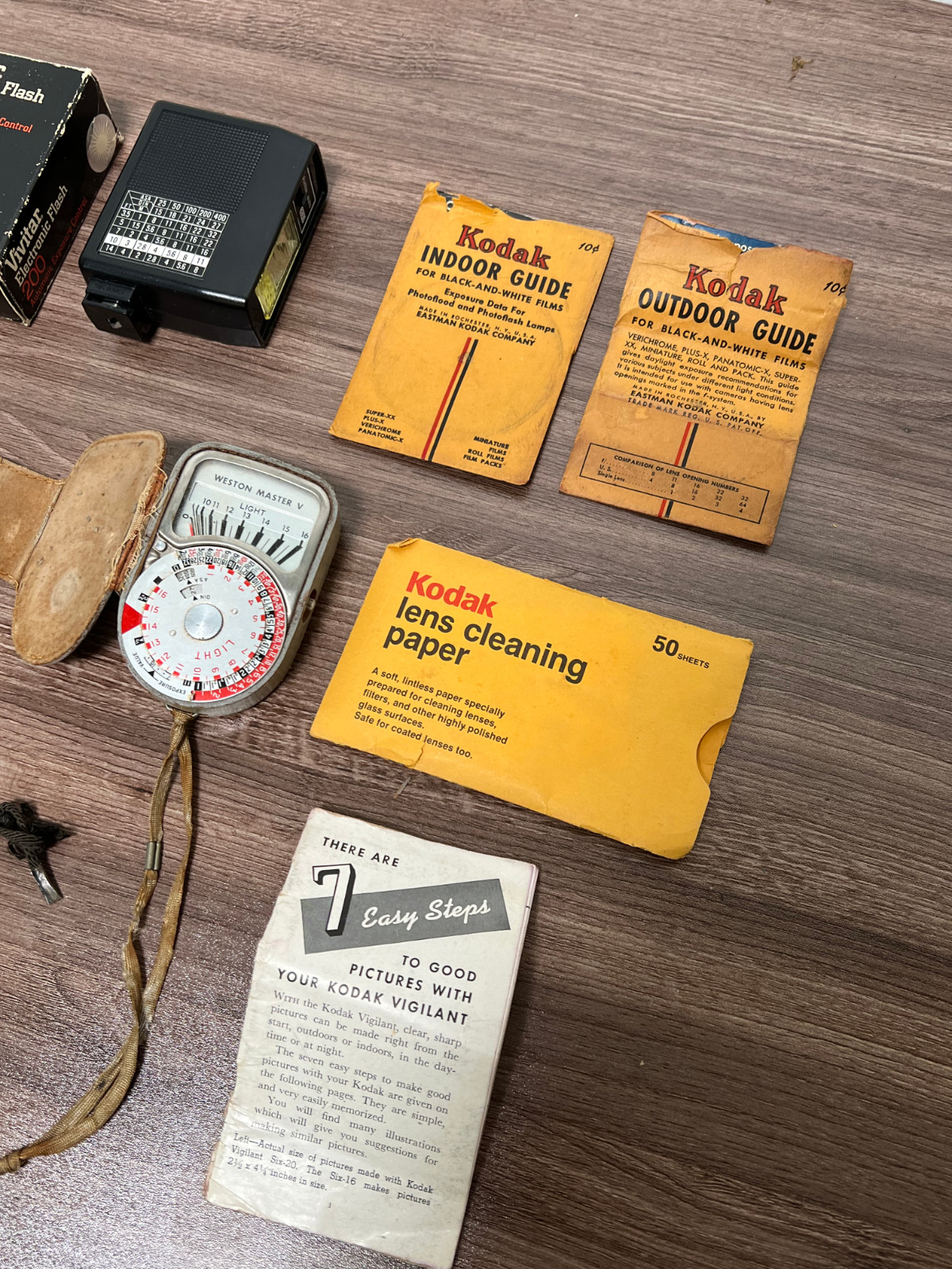 Vintage Camera Accessories -Honeywell Tilt-A-Mite, Weston Master V & Gossen Luna