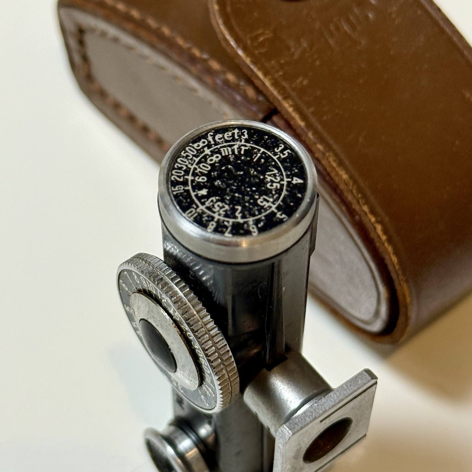 Vintage Walz Japan Camera Range Finder Accessory with Leather Case from JAPAN