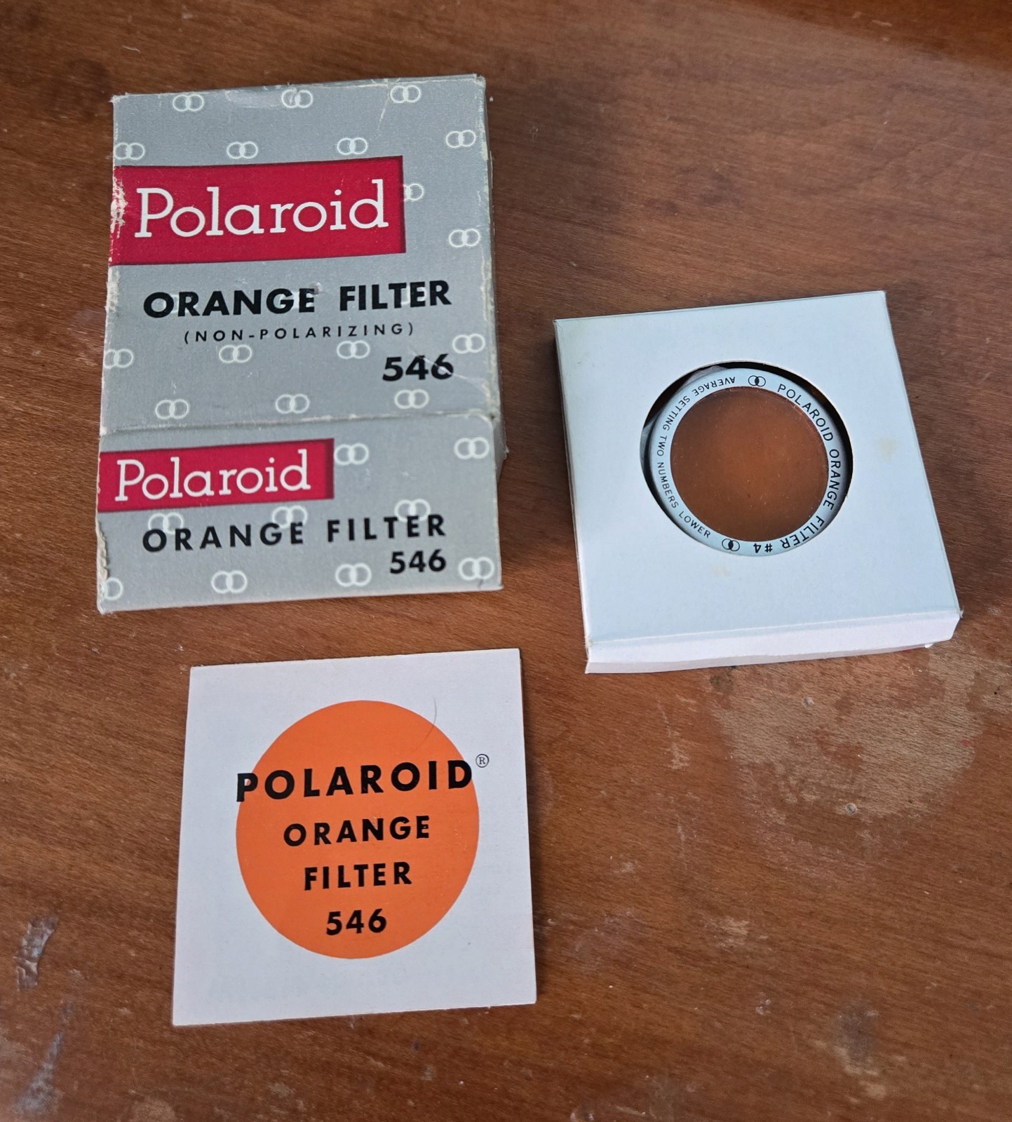 Vintage Polaroid Orange Filter #546 Original Box