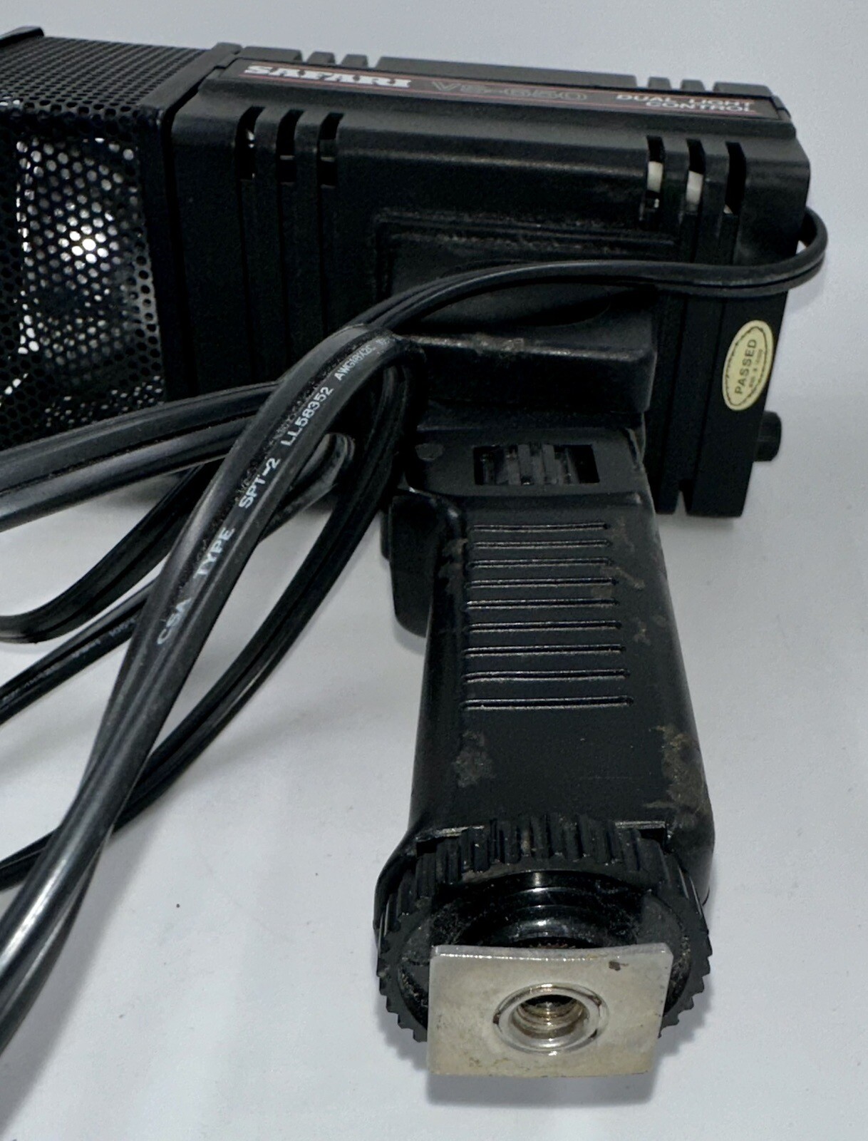 Vintage SAFARI VS-650 Focusing Video Light Dual Control with Fan