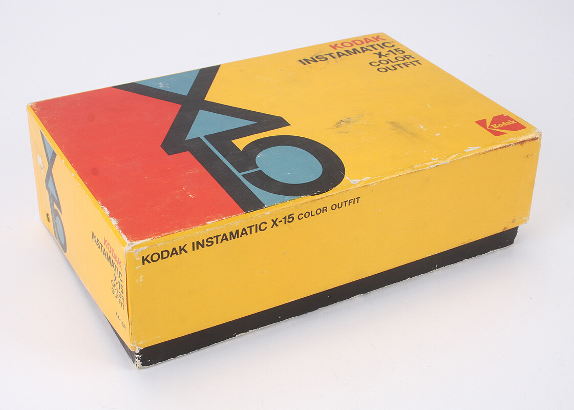 KODAK BOX ONLY FOR INSTAMATIC X-15 COLOR OUTFIT, WITH INNER FOAM/189908