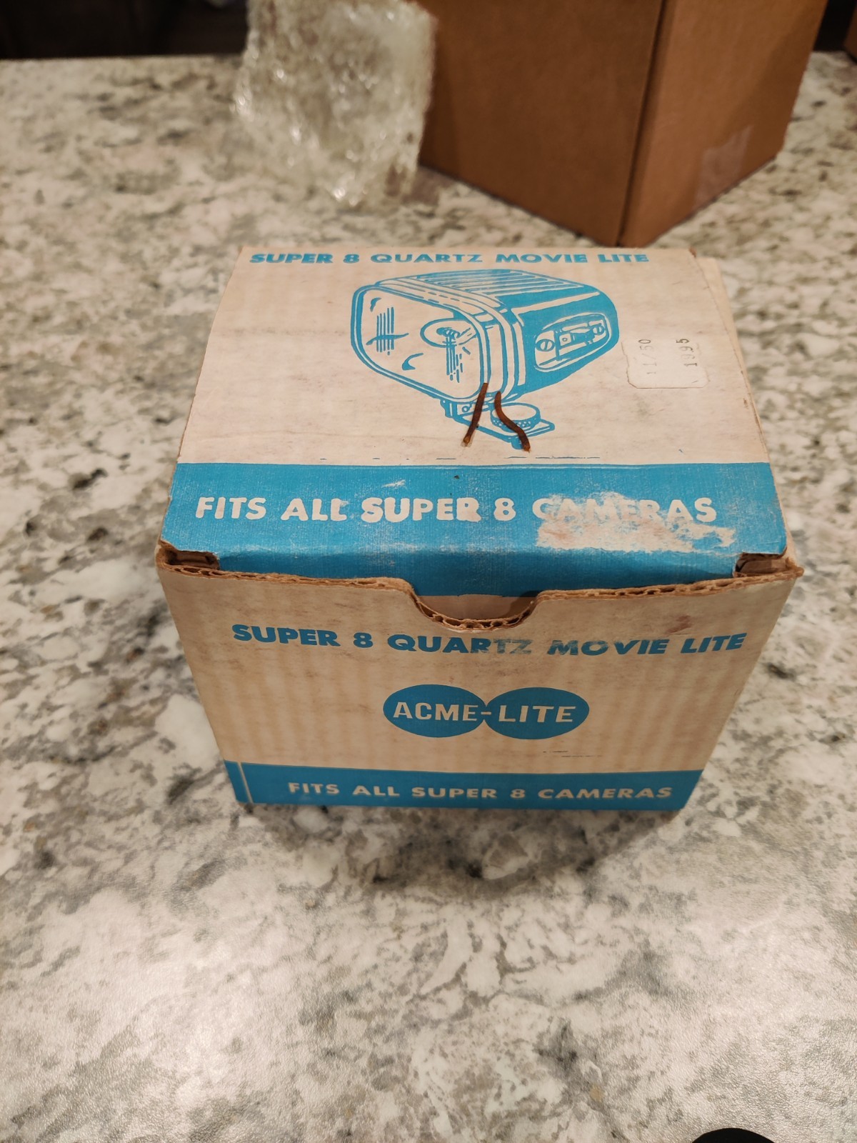 Acme-Lite Super 8 Quartz Movie Light – WORKS – New Old Stock