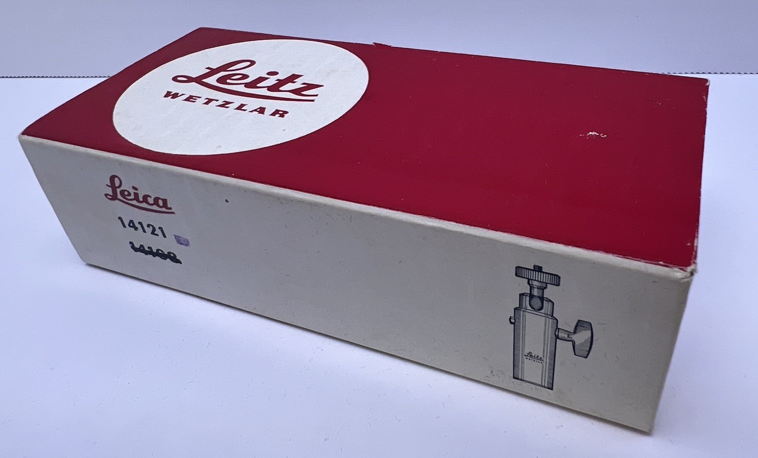 Vintage Leitz Wetzlar Leica Box Only 14121 Tripod Ball Head Case Germany 1960s