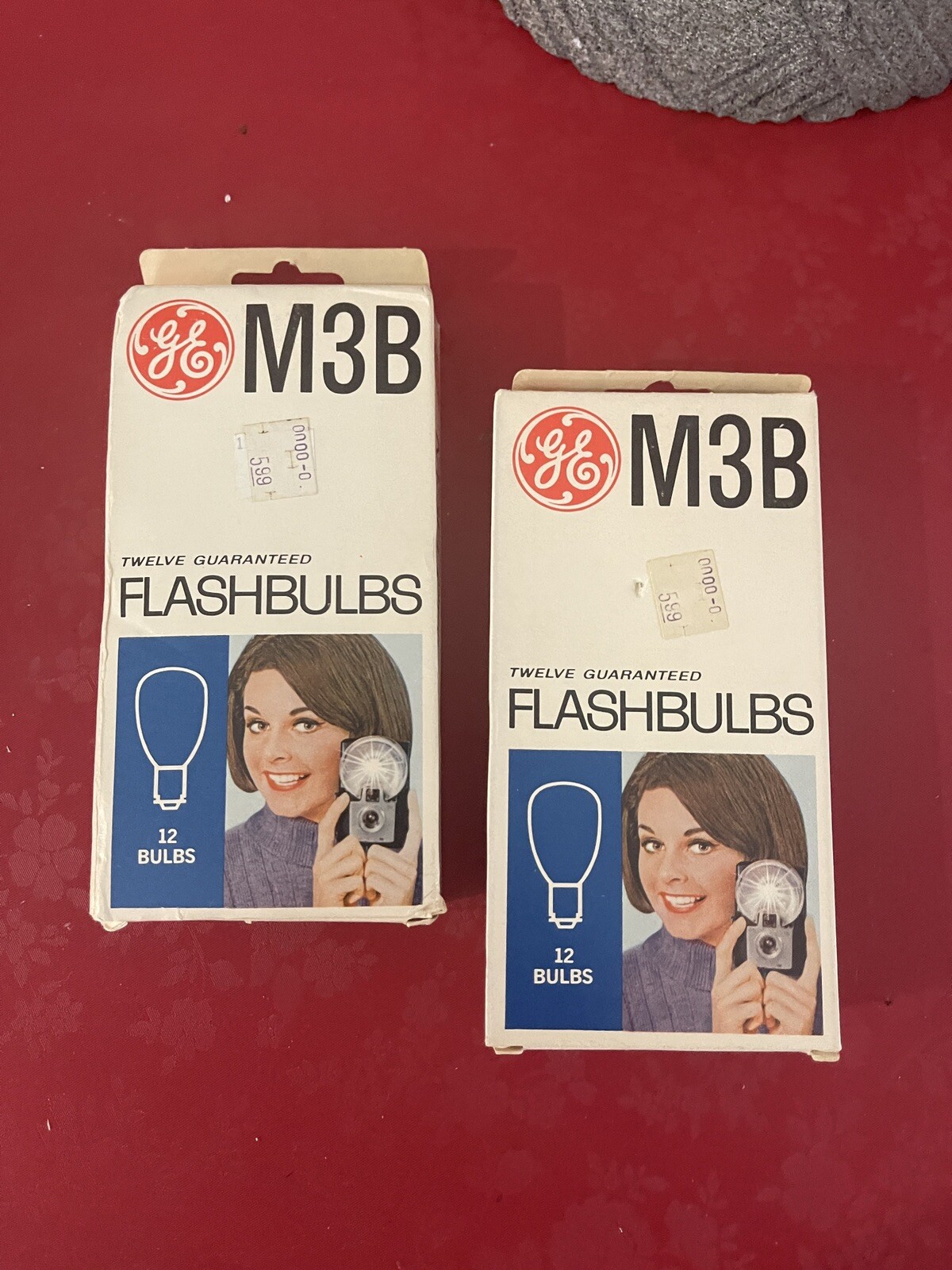 M3B GE (19) NIB FLASHBULBS Vintage Photo Camera GE Flash Bulbs 2pks