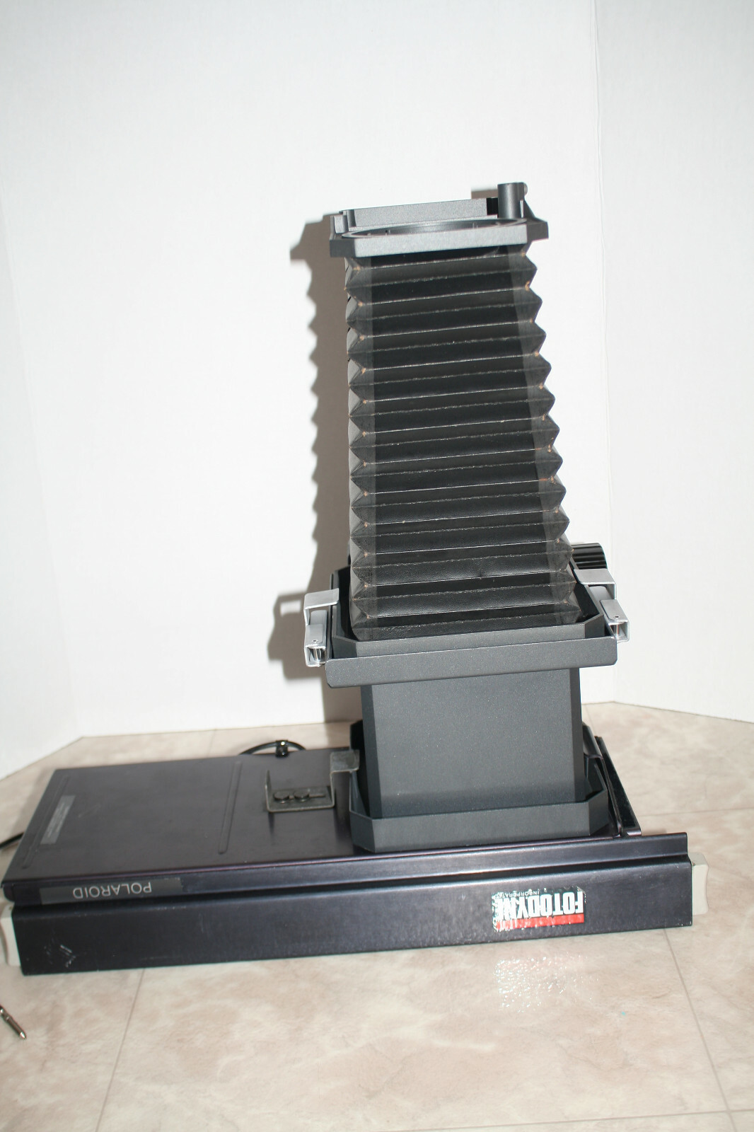POLAROID MP4 LAND CAMERA FOCUSING BELLOW HEAD W/SLIDING 4X5 BACK + MACRO EXT.*