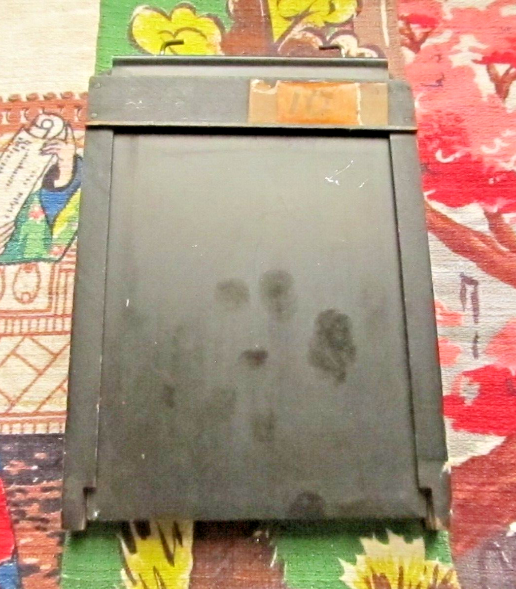 Antique 4″ x 5″ photographic film holder plate