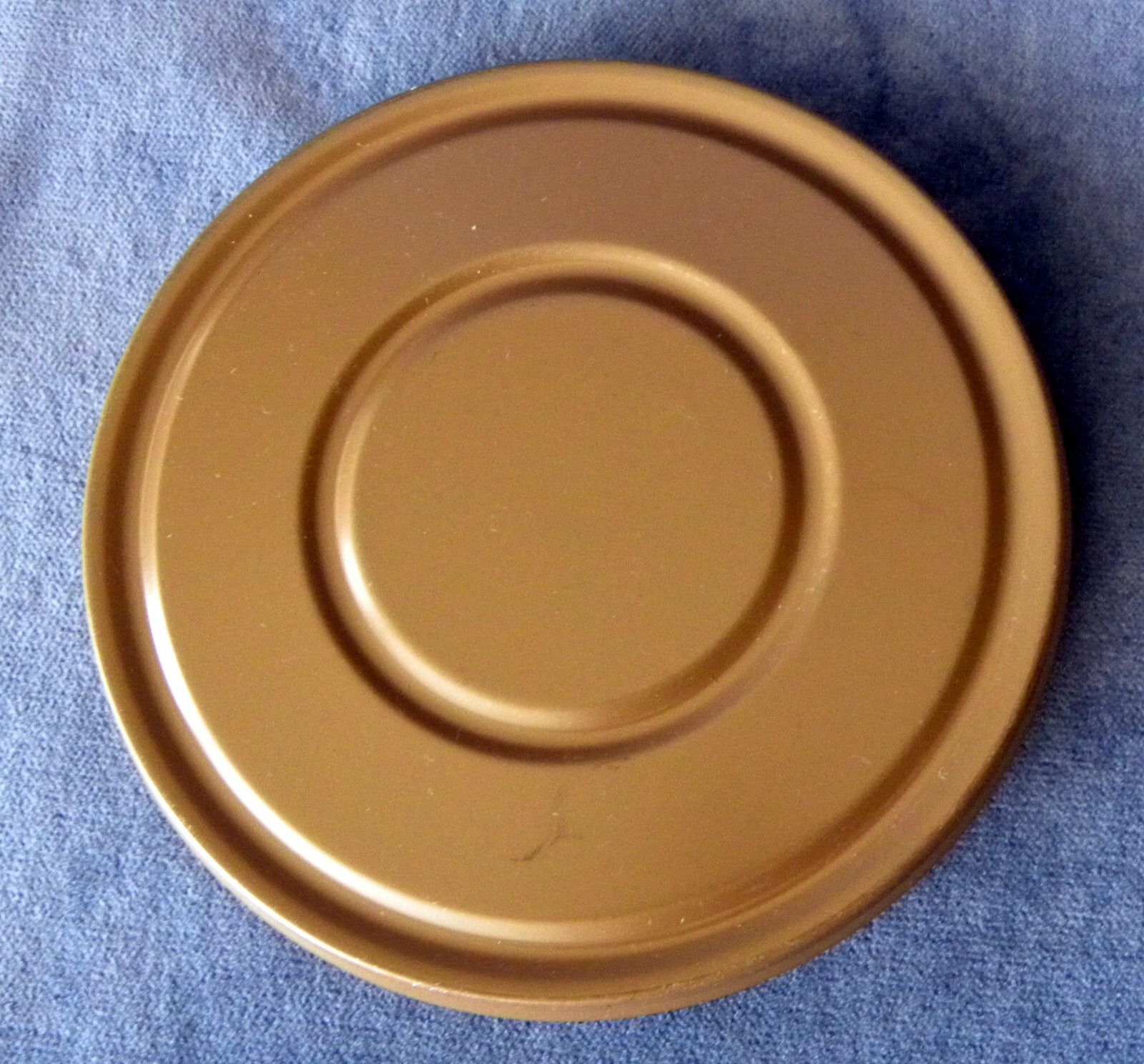 Vintage Harwood 8mm Reel & Can Film Holder 5” Wood Grain Metal Case