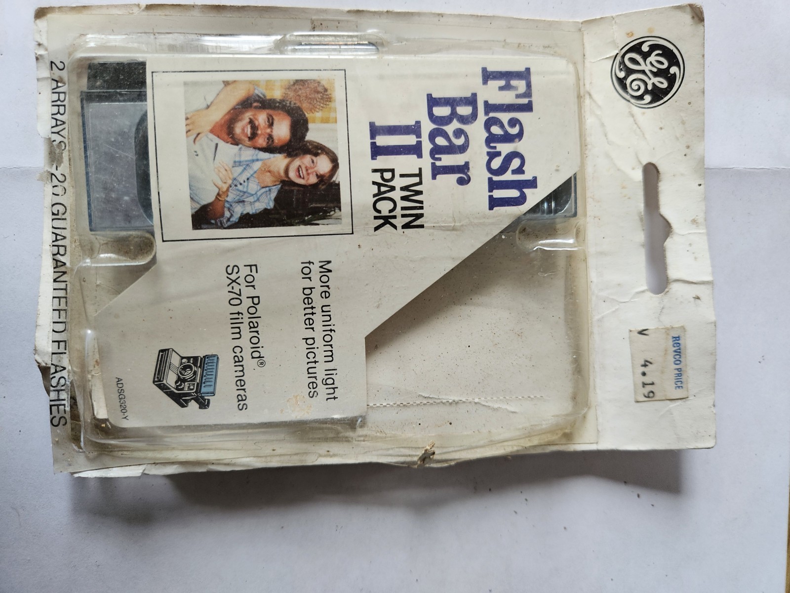 Vintage GE General Electric Flash Bar II Polaroid SX-70 Camera