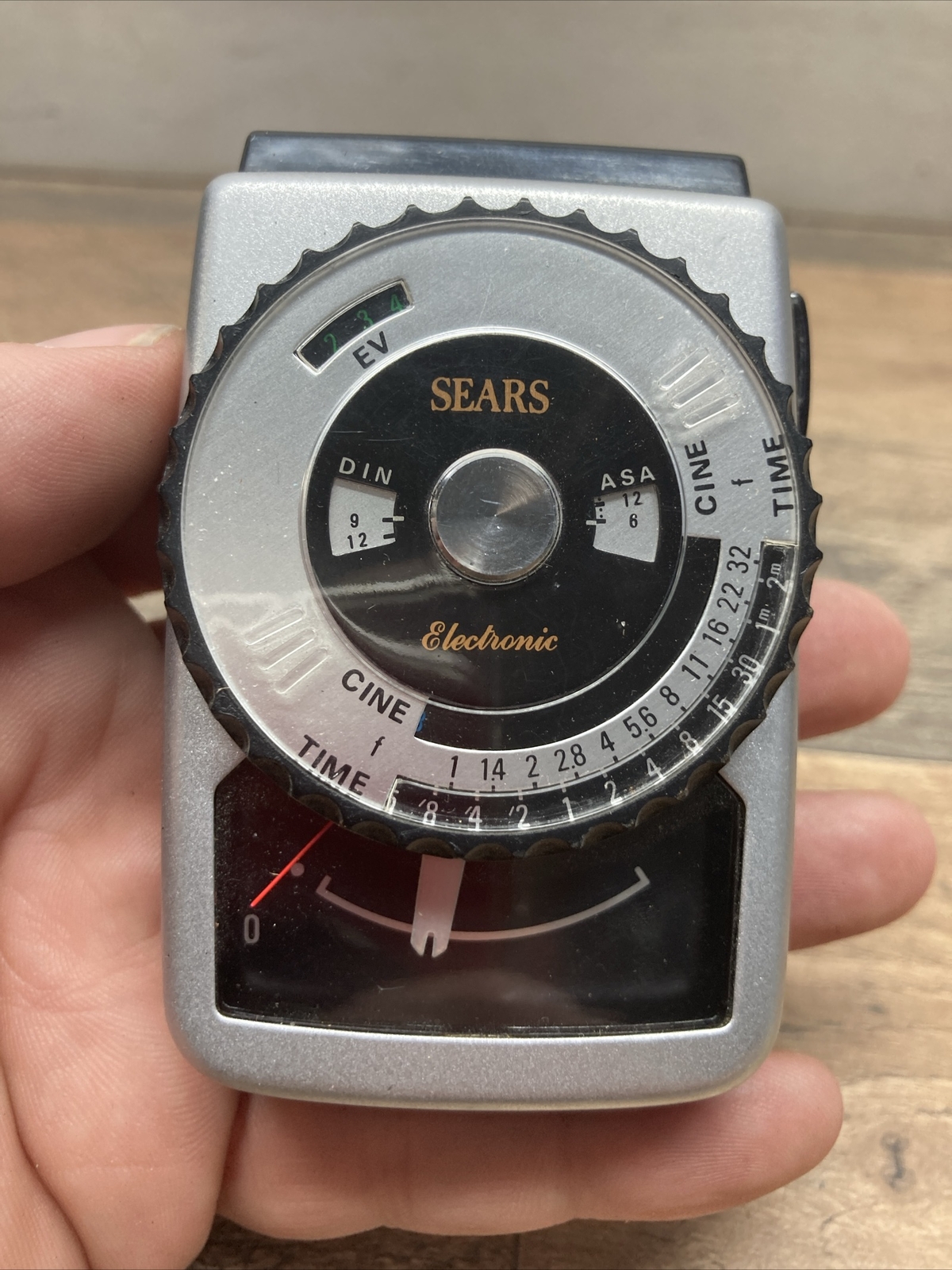Vintage Sears Electronic Light Meter Camera Movie & Photo w/ Leather Case Japan