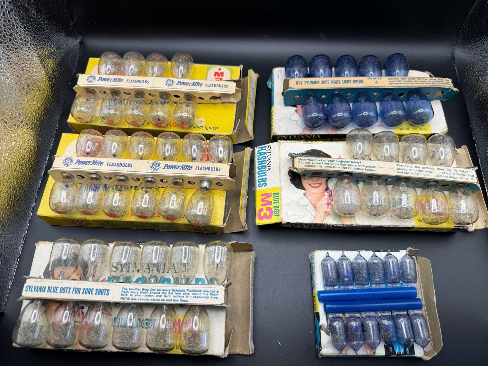Vintage GE And Sylvania Camera Flash Bulbs Lot M3, M4b, AG1B (64 Total)