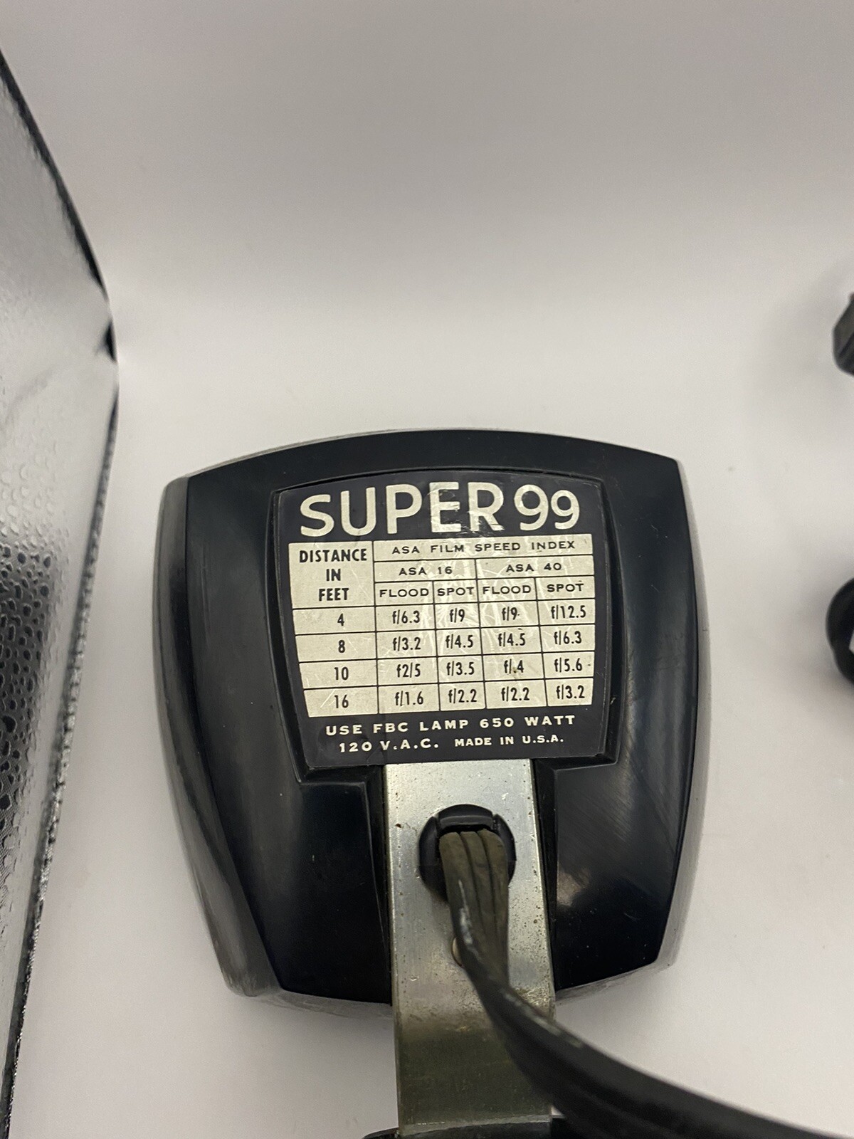 General Electric Vintage Super 99 Movie spot Or flood light
