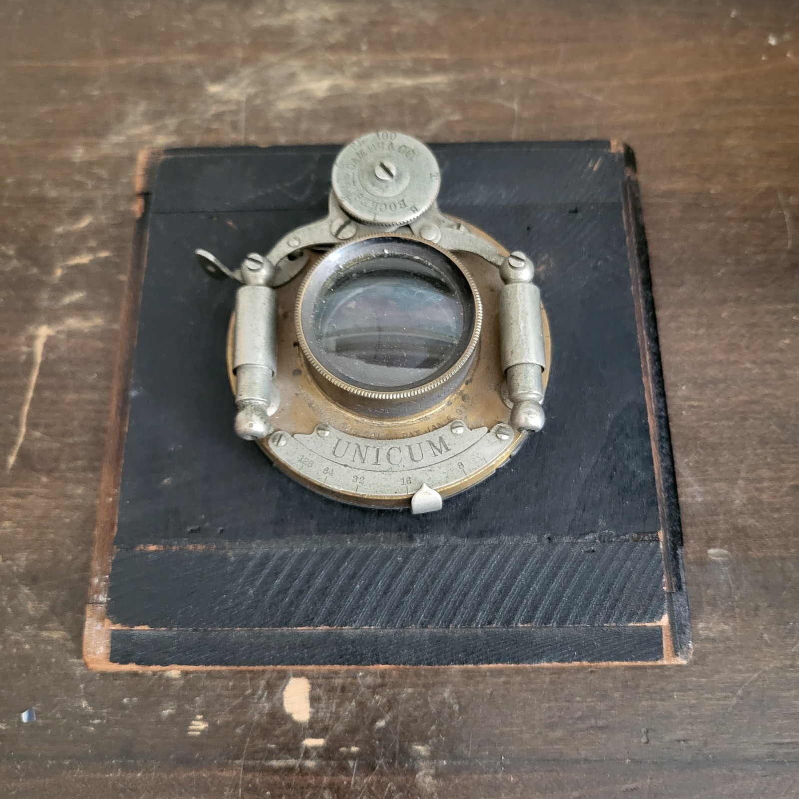 Antique Bausch & Lomb Camera Lens Unicum Brass Pat. Jan 6 1891