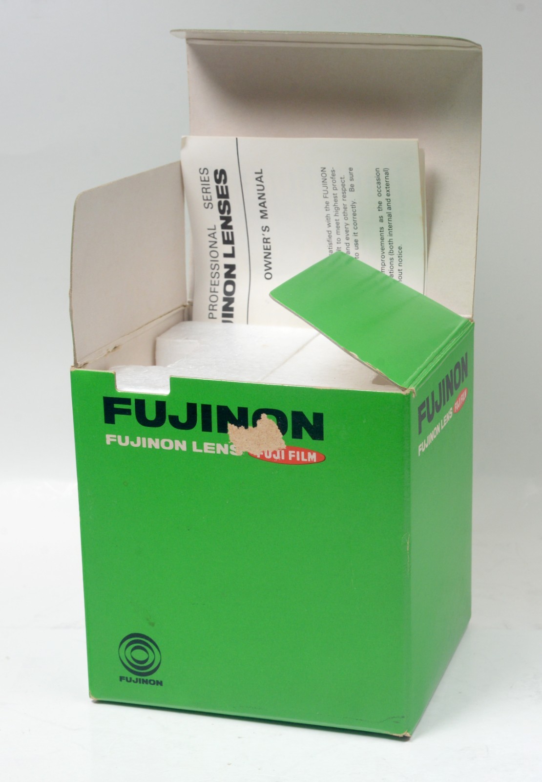 Fuji Film Original Fujinon-W 135mm f/5.6 Lens Box, Manual & Inserts – EMPTY