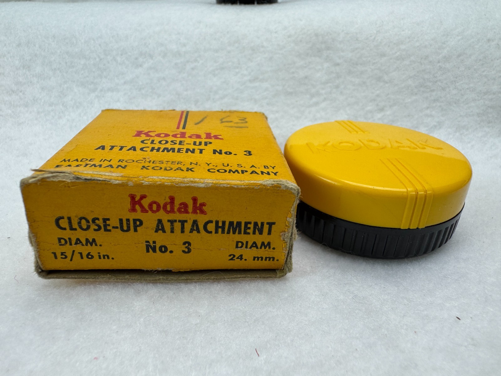 Kodak Close-Up Attachment 24mm Camera Lens 15/16″ Accessory #3 In Original Box