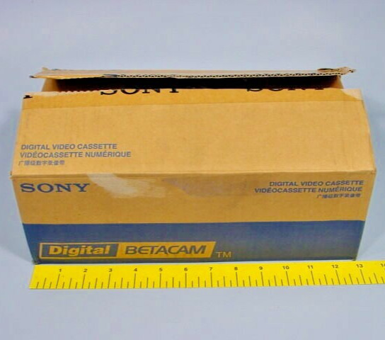 Sony BCT-D6 Digital Betacam DigiBeta 6-Min Small Video Tape Cassettes; Box of 10