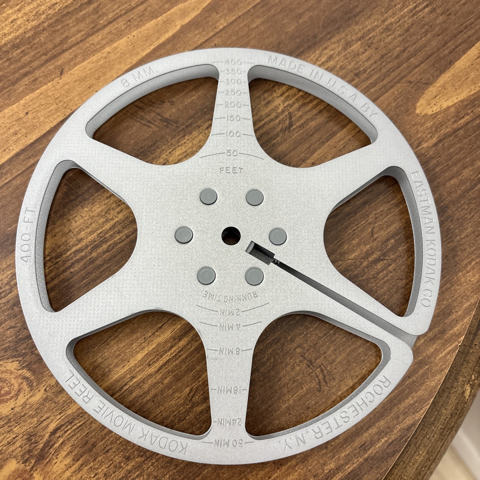 Eastman Kodak Co. Metal 8mm 7″ Movie Reel With Film Canister