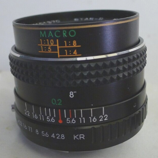 Star-D Gold Line MC 28mm 1:2.8 Lens for Pentax KR +1 End Cap
