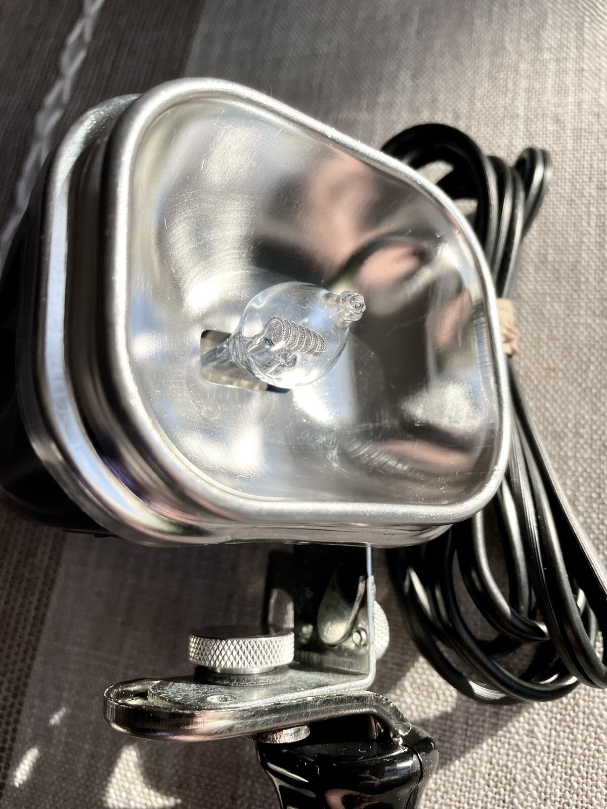 Vintage 1960s Cameralite Acme-Lite Movie Camera Light Super 8 Orig Bulb WORKS!
