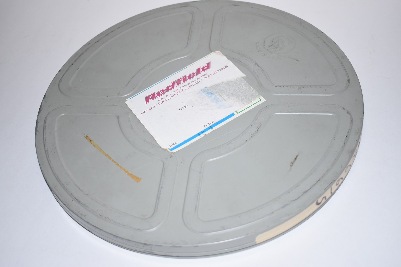 Vintage Goldberg 16mm Film Reel – Empty 12” Diameter with Canister