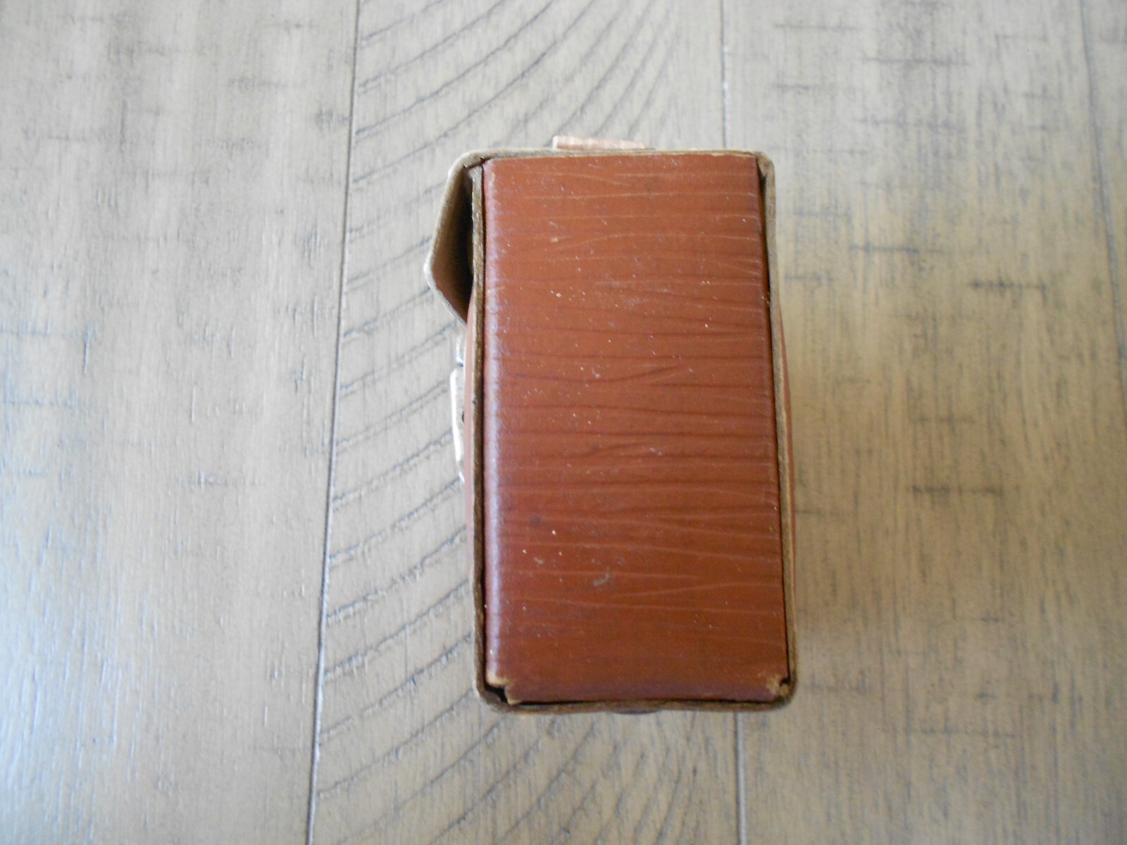 Vintage Mini Cardboard Snap carrying case + handle for Camera? etc 4″x3″x1.75″