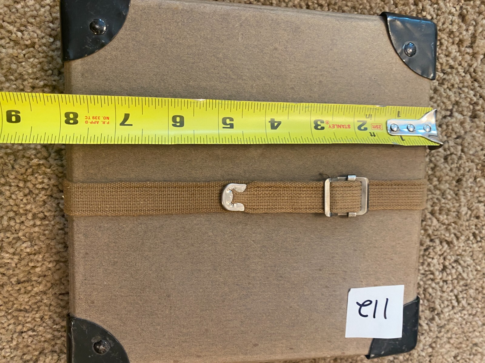 16mm Movie Film Reel Shipping Case Fiberboard with Straps – Vintage