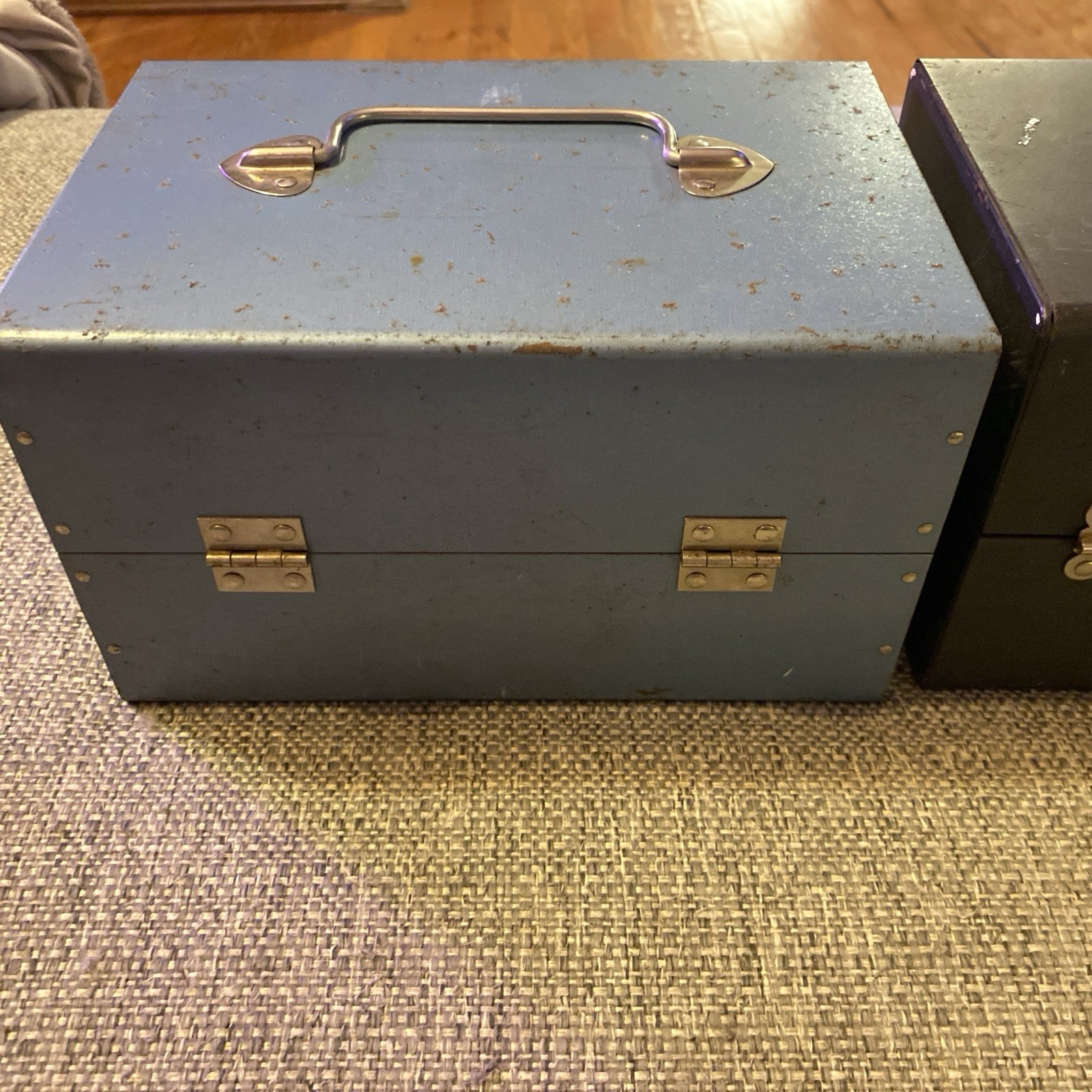 2 Vintage 8mm Film Canister Reel Case With 24 EMPTY Reel Canisters Wards